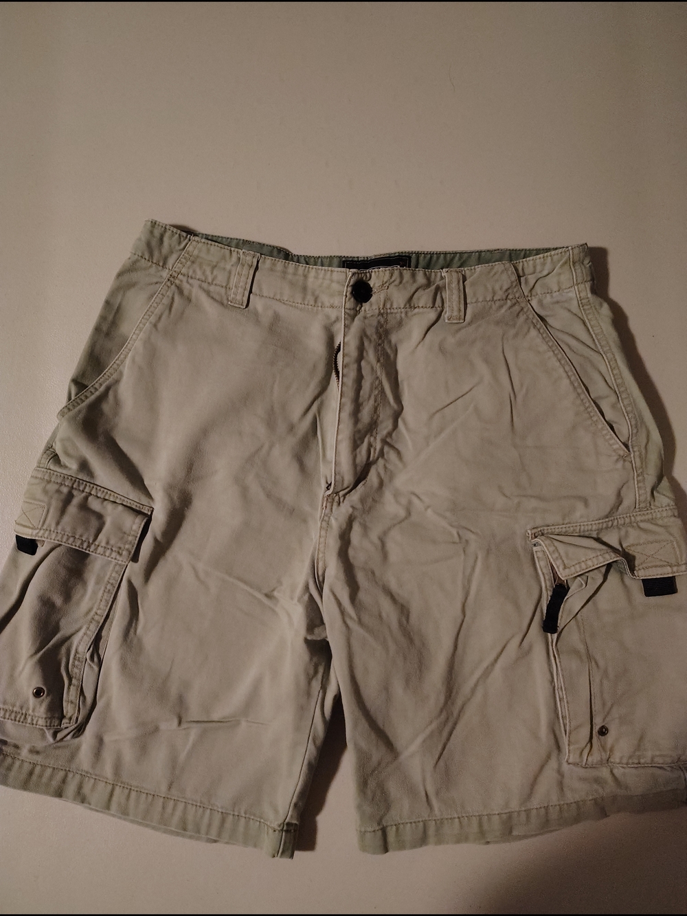 Men's Cargo Shorts in Light Khaki — Utility Pocket Style